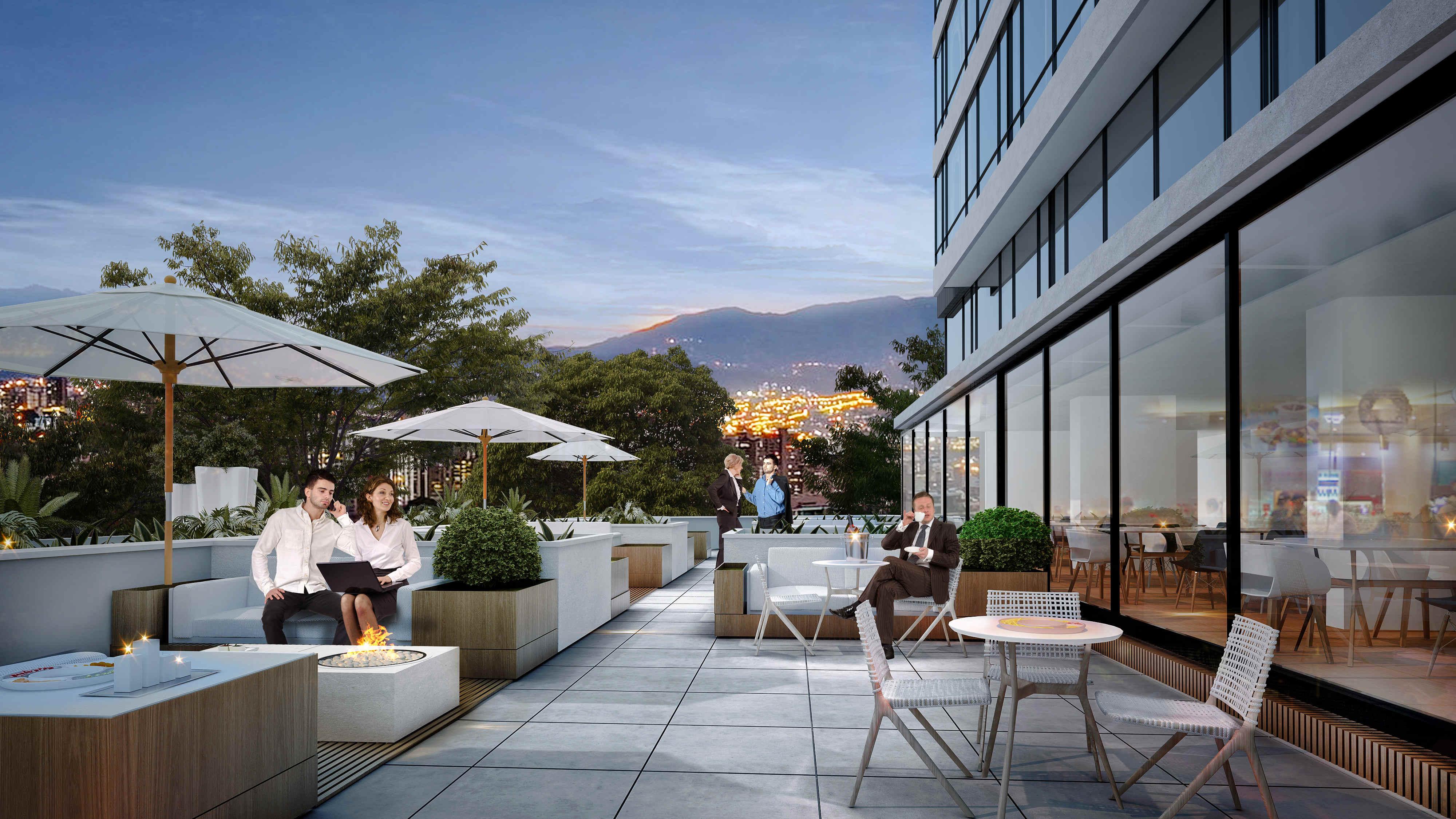Hotel York Luxury Suites Medellin By Preferred Exteriér fotografie The rooftop terrace
